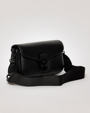 Geanta neagra mica din piele ecologica