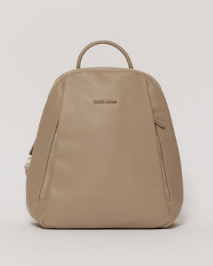 Rucsac taupe cu design structurat