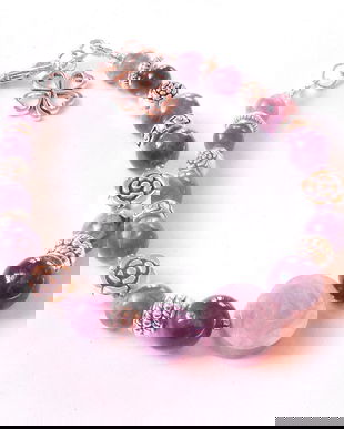 Bratara lepidolit si ametist