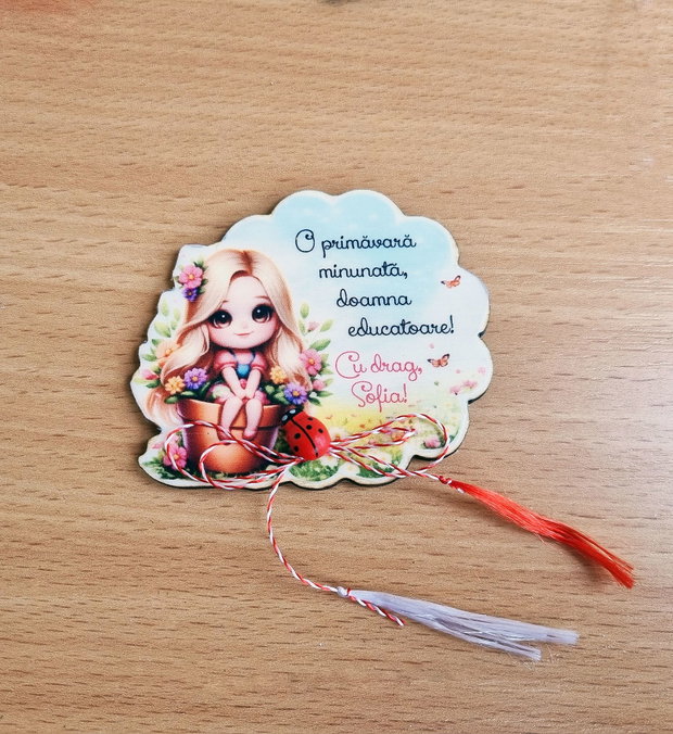 Martisor MAGNETIC Personalizat - Fetita/Baietel