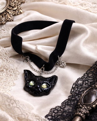 Choker cu pandantiv pisica 01297