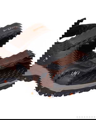 Sandale barbati Skechers Prewitt - Rigdon 205139-BRBK, 45, Maro