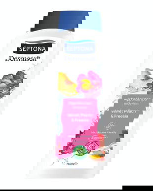 Gel de Dus cu Piersica si Frezie - Septona Dermasoft Bodywash Velvet Peach &amp; Freesia, 750 ml