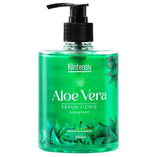 Sapun Lichid Hidratant cu Parfum de Aloe Vera - Klintensiv, 500 ml