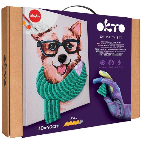 Set pictură si modelare 3D cu argilă ușoară - Set creativ: Fashion