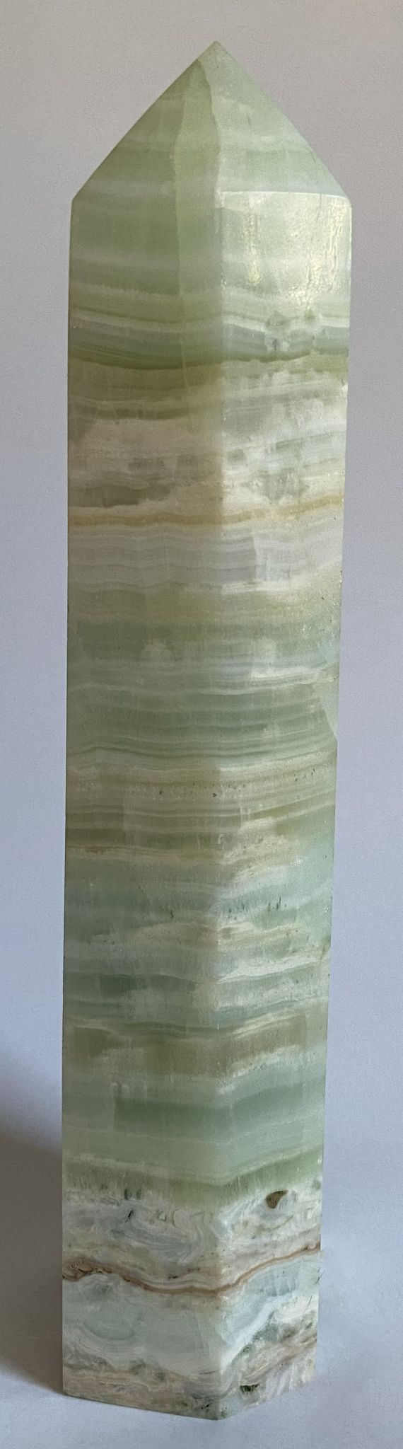 Calcit Caraibe Verde - Obelisc piatra semipretioasa