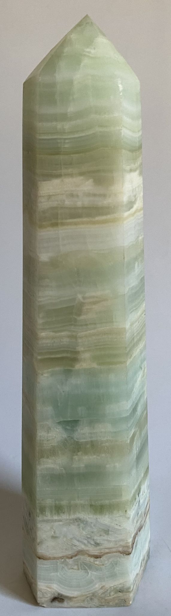 Calcit Caraibe Verde - Obelisc piatra semipretioasa