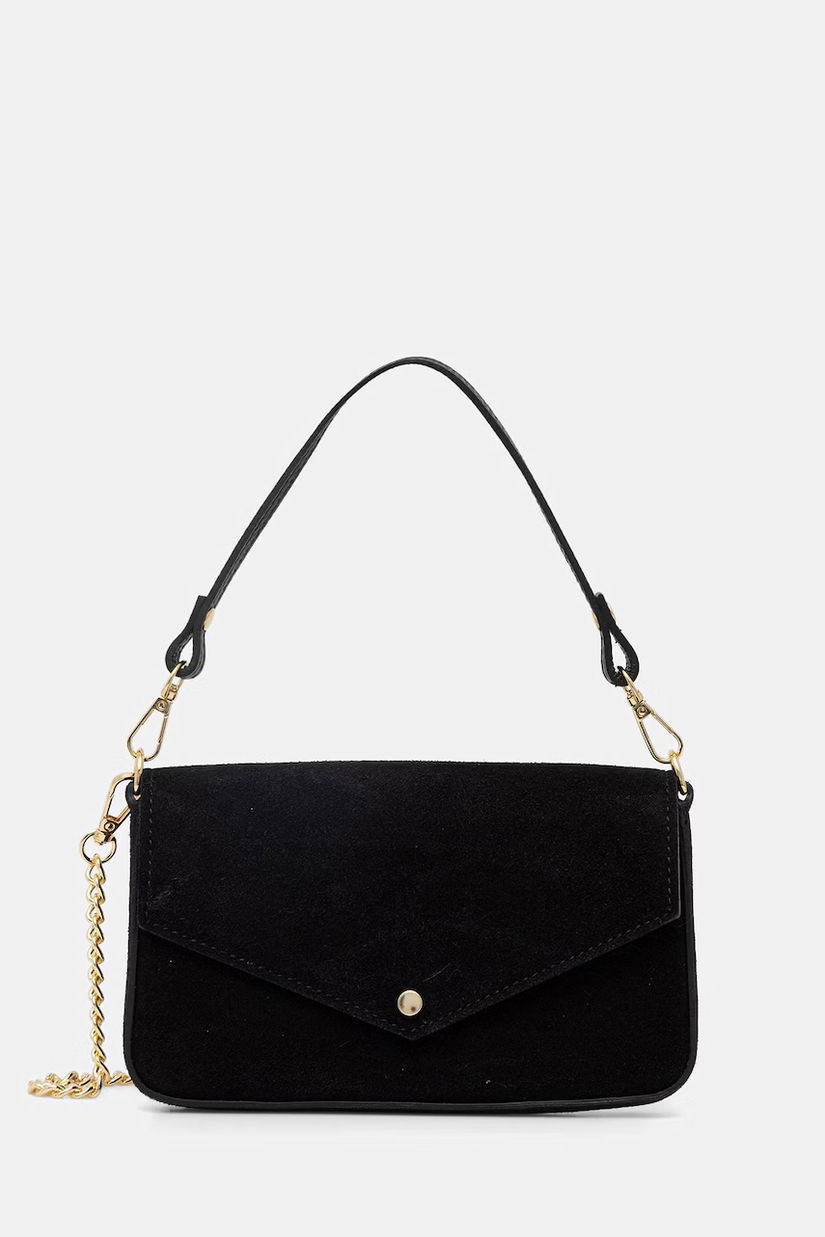 Answear.LAB geantă de mână din piele întoarsă