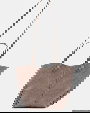 Answear.LAB geanta de mana din piele intoarsa