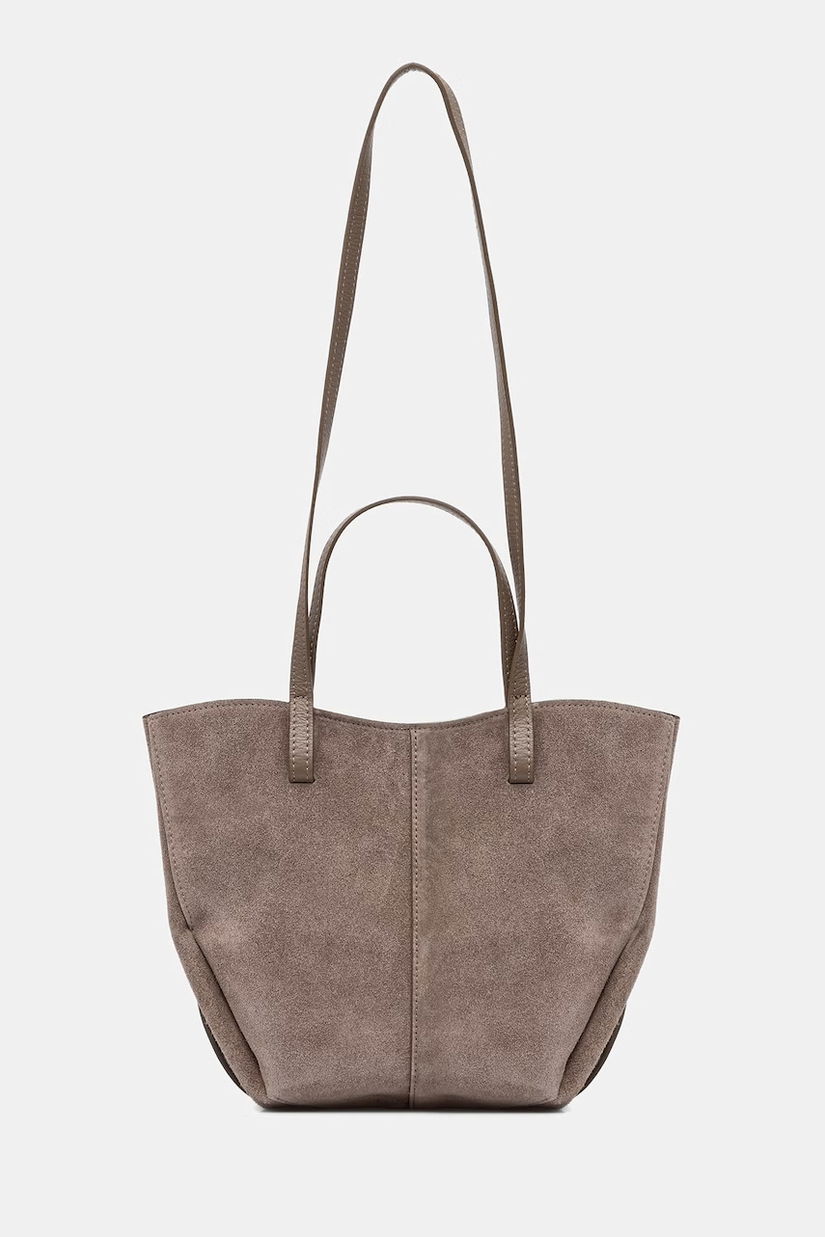 Answear.LAB geanta de mana din piele intoarsa