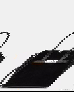 Answear.LAB geanta de mana din piele intoarsa