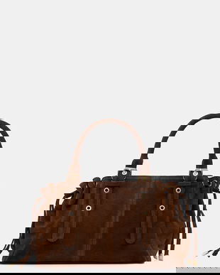 Answear.LAB geanta de mana din piele intoarsa