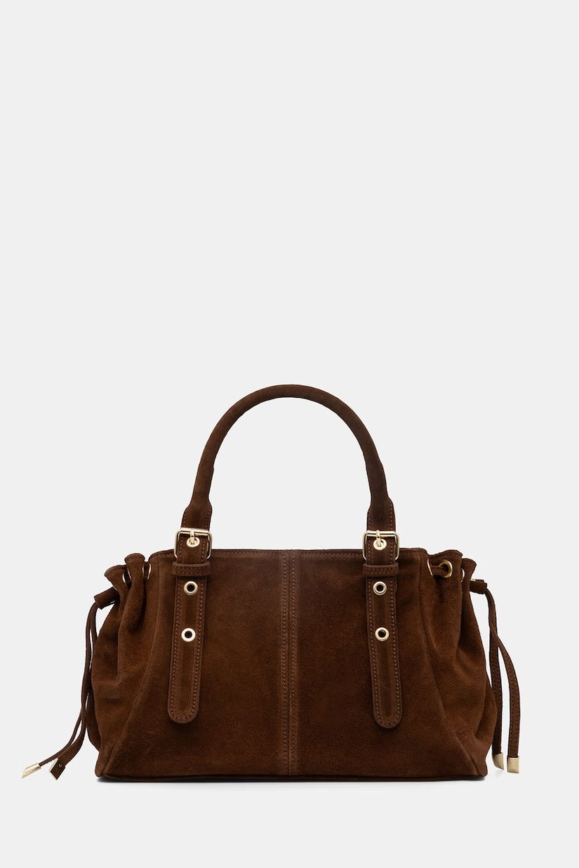 Answear.LAB geanta de mana din piele intoarsa