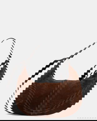 Answear.LAB geanta de mana din piele intoarsa