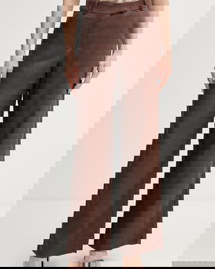 Hoss Intropia pantaloni din amestec de in