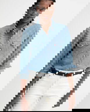 Levi's cămașă jeans ICONIC WESTERN