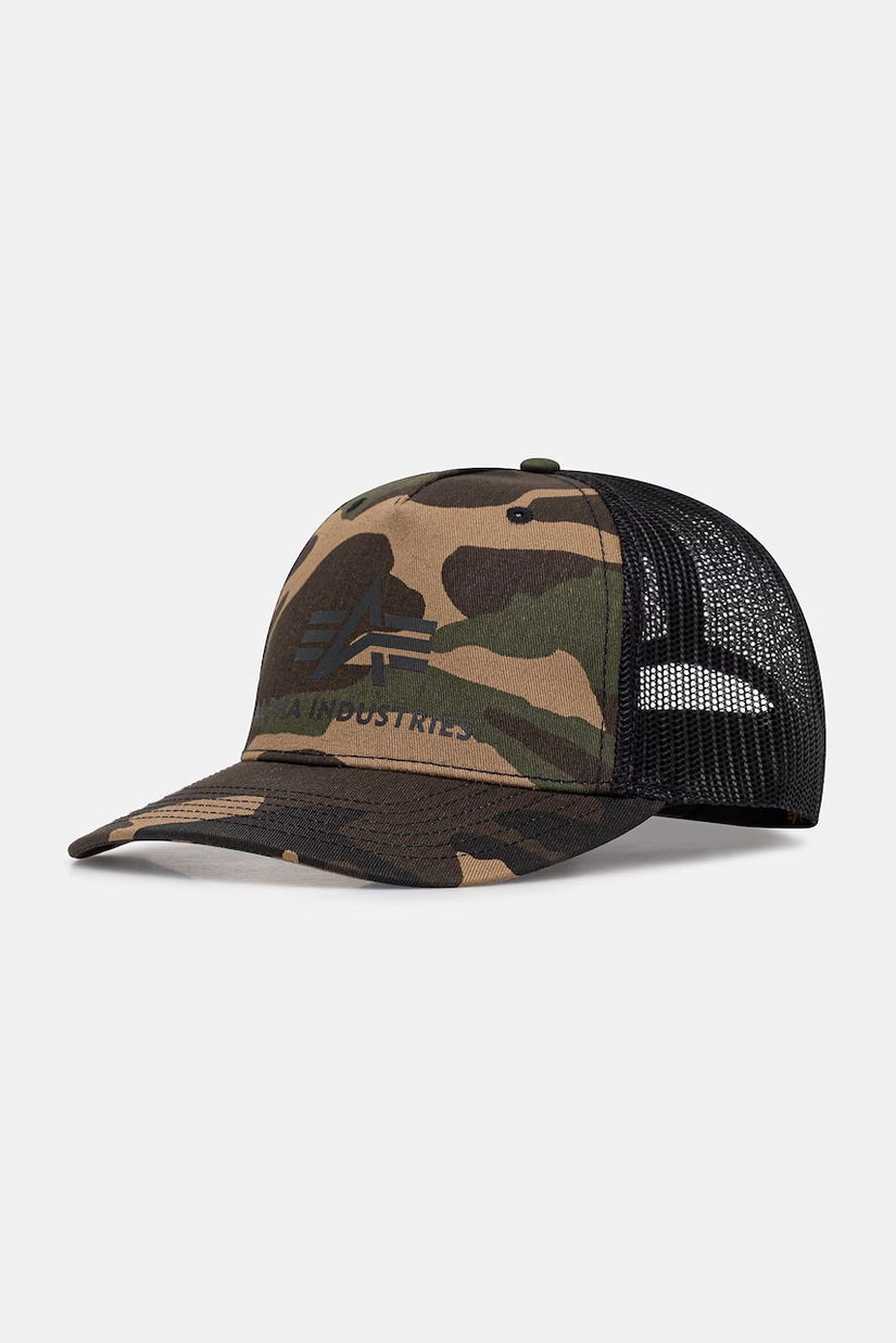 Alpha Industries șapcă Basic Trucker Cap Camo