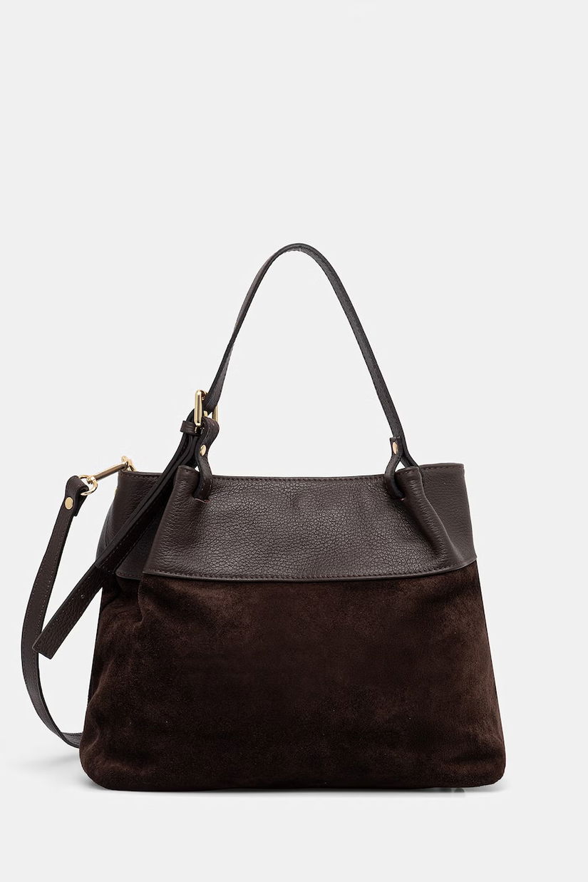 Answear.LAB geanta de mana din piele intoarsa