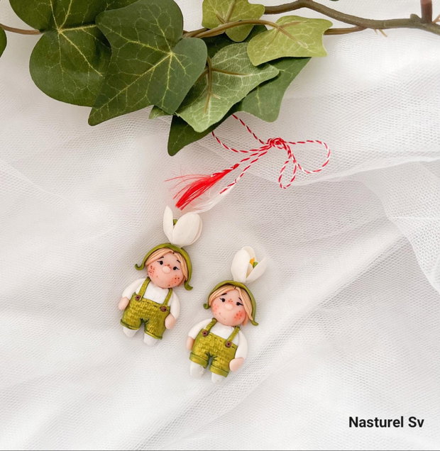 Brosa martisor: Ghiocel