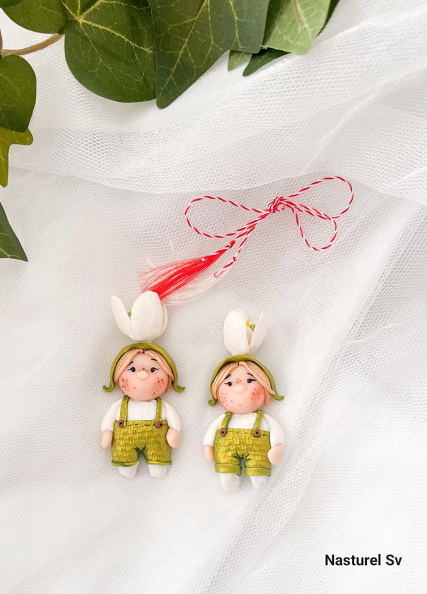 Brosa martisor: Ghiocel