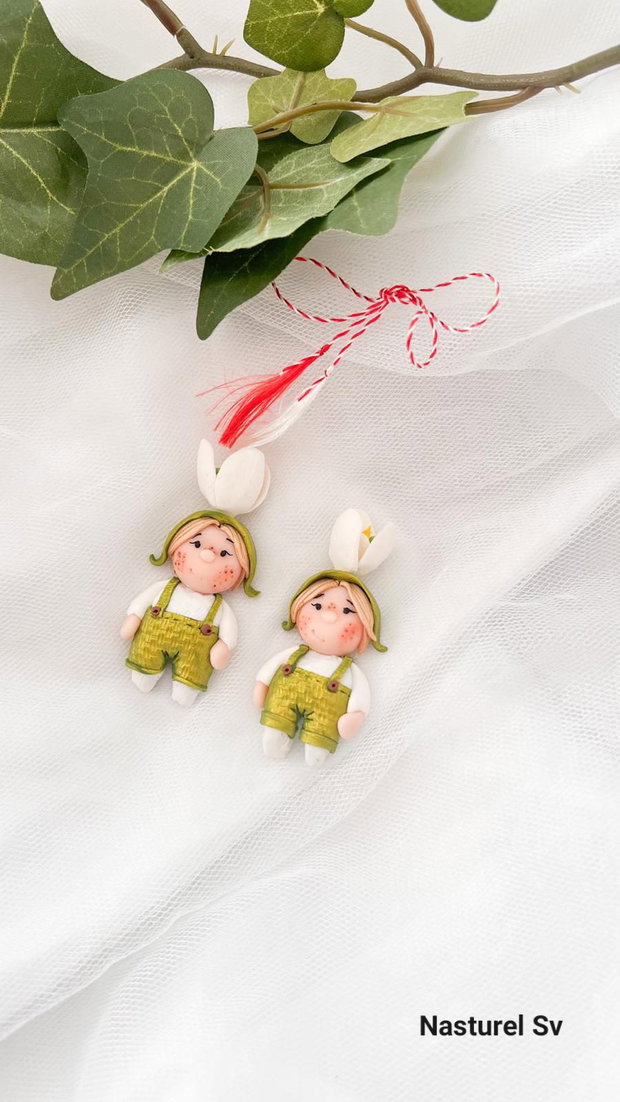 Brosa martisor: Ghiocel