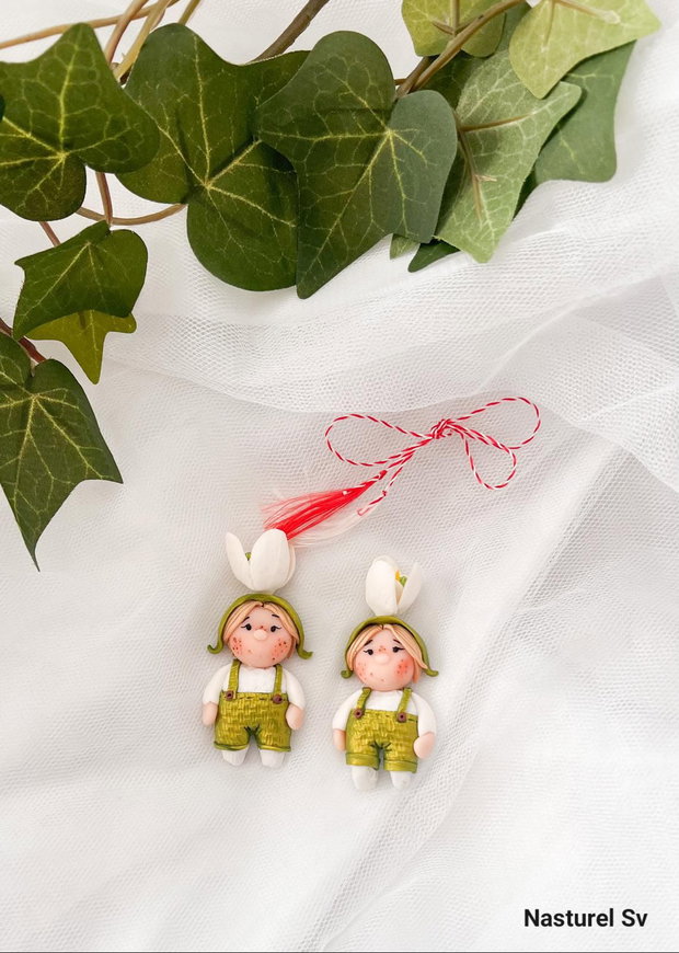 Brosa martisor: Ghiocel