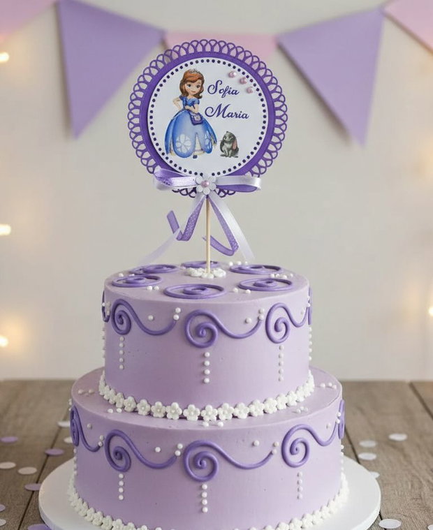 Decorațiune Prințesa Sofia personalizată