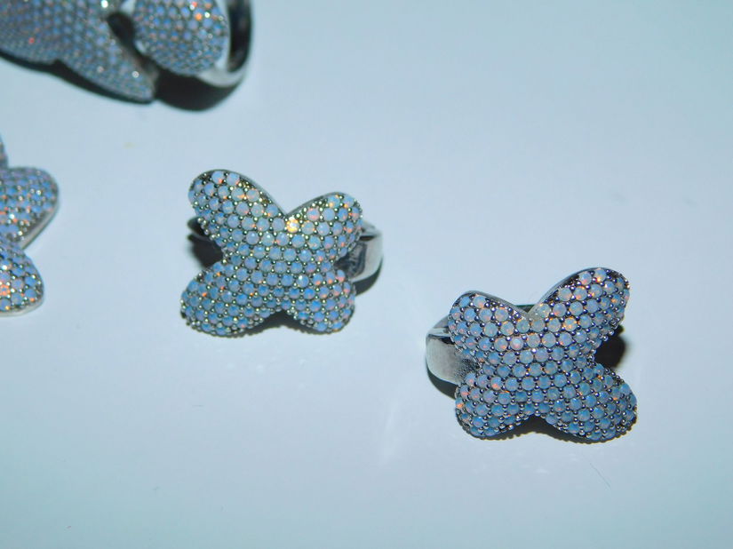 Set nou argint , 13 grame, piatra lunii,  inel, cercei , pandant , cadou lantisor argint   pentru pandant