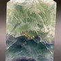 Fluorit Snowflake - Obelisc piatra semipretioasa