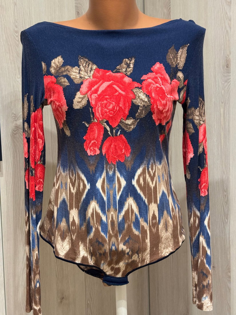 BLUZA BODY PERFECT MARIME 46 /XXL PRINT DEOSEBIT