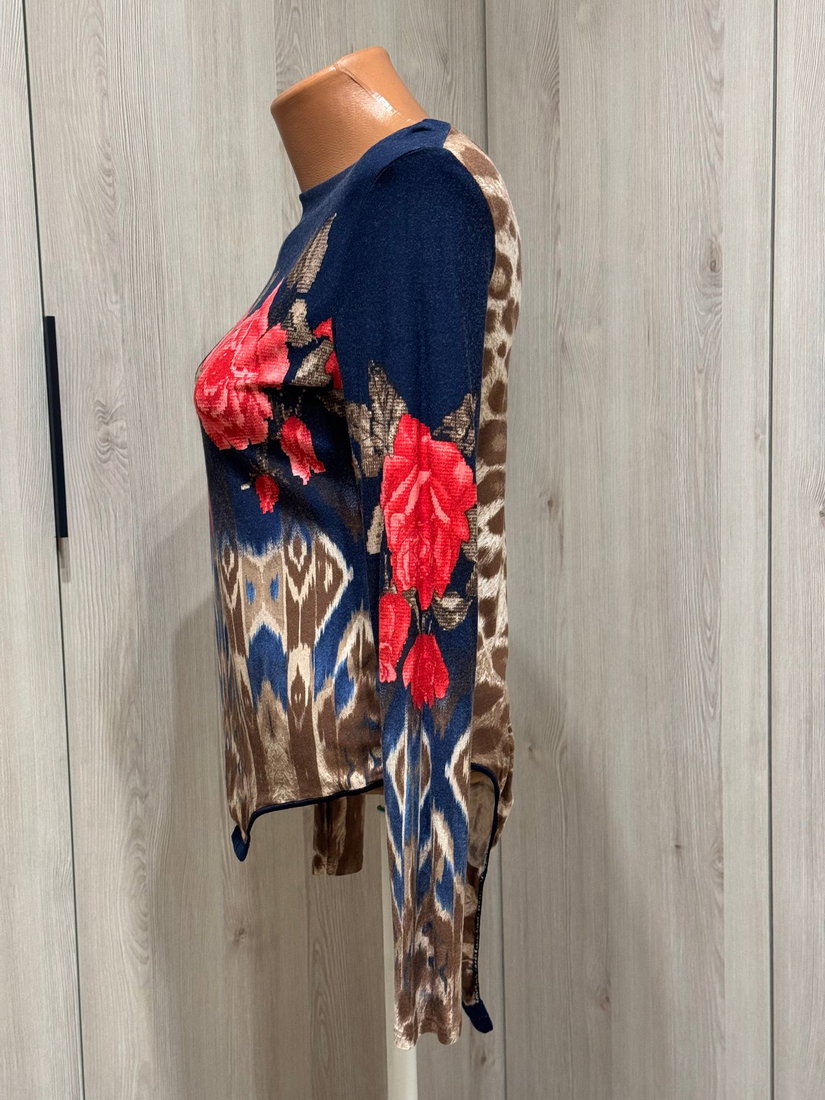 BLUZA BODY PERFECT MARIME 46 /XXL PRINT DEOSEBIT