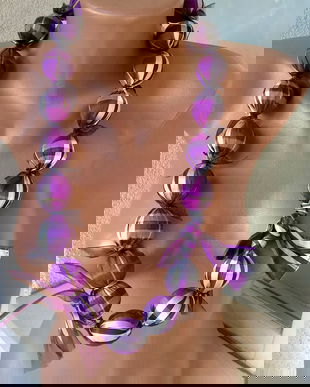 COLIER XXL VESEL SI ORIGINAL DIN TAFTA