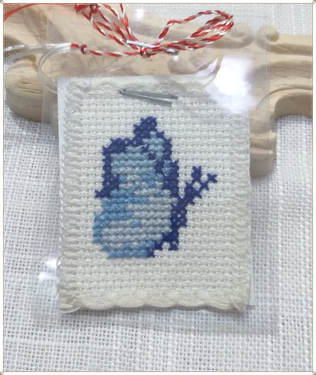 MARTISOR CUSUT - FLUTURAS ALBASTRU