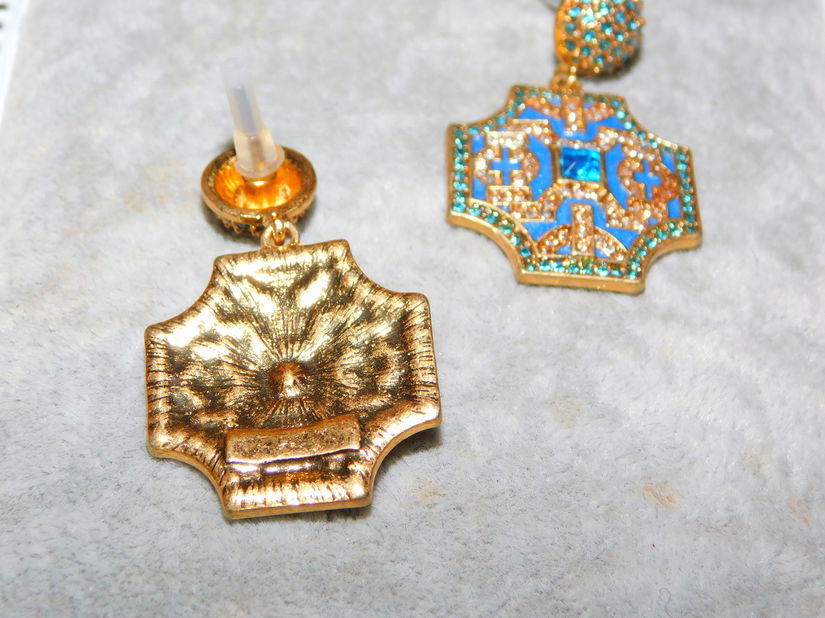 Cercei deosebiti, noi, inel asortat,  set superb