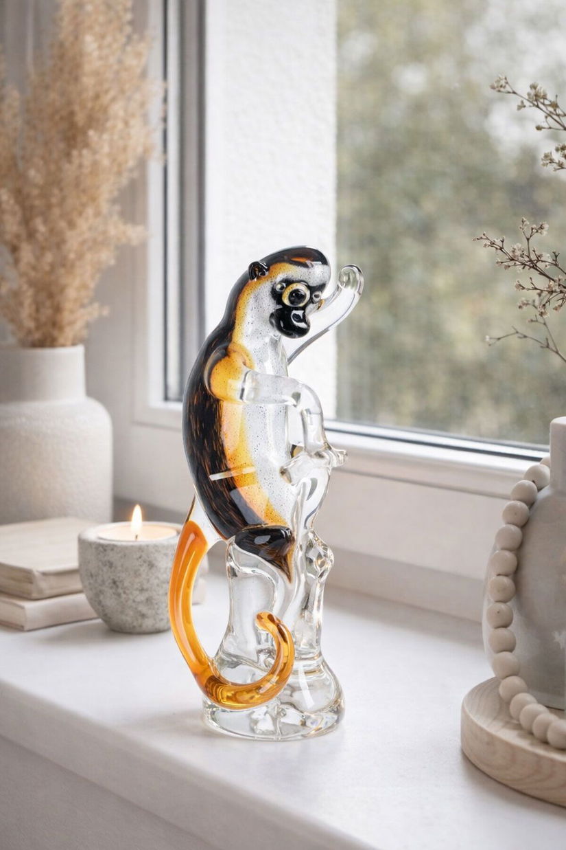 Maimuta-figurina din sticla Murano