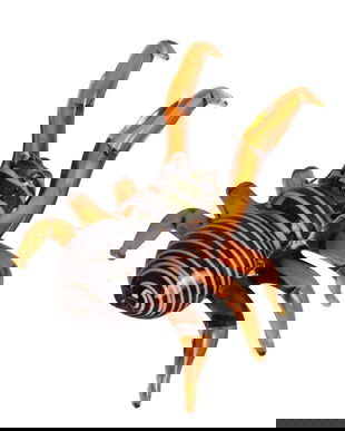 Paianjen-figurina din sticla Murano