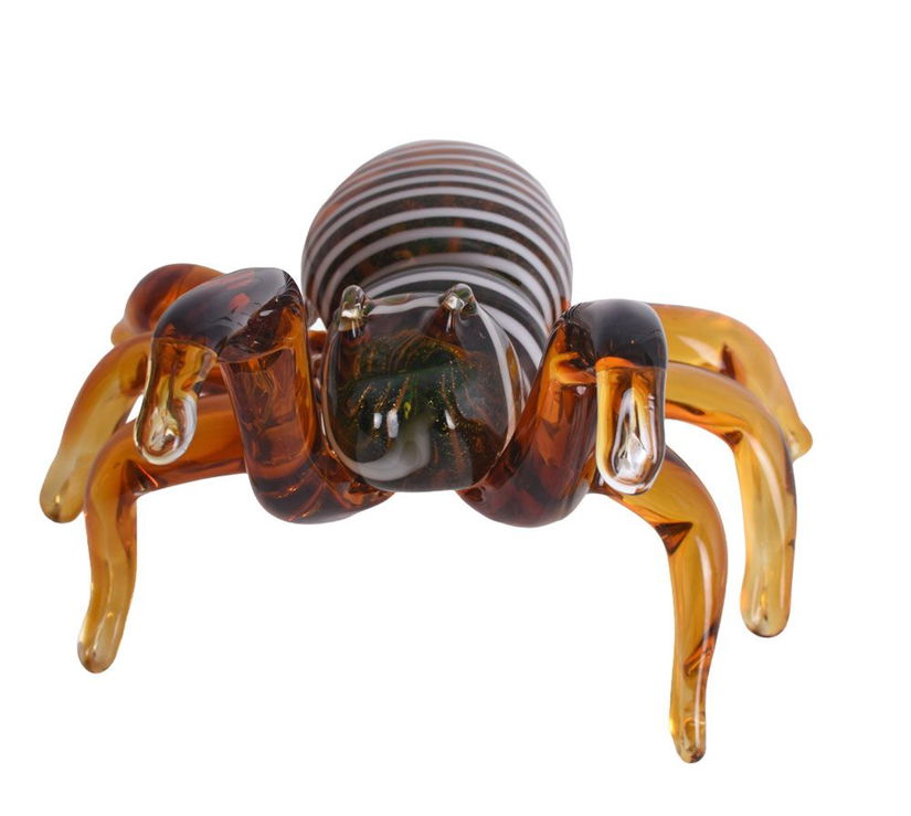 Paianjen-figurina din sticla Murano