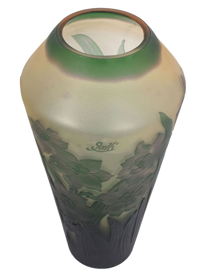 Narcise-vaza din sticla Galle