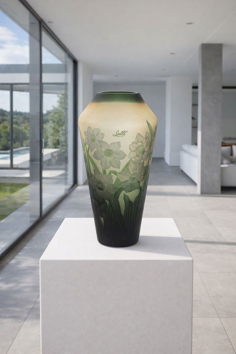 Narcise-vaza din sticla Galle