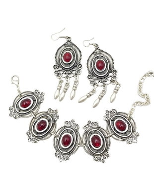 Set bratara si cercei zamac, Bcz003