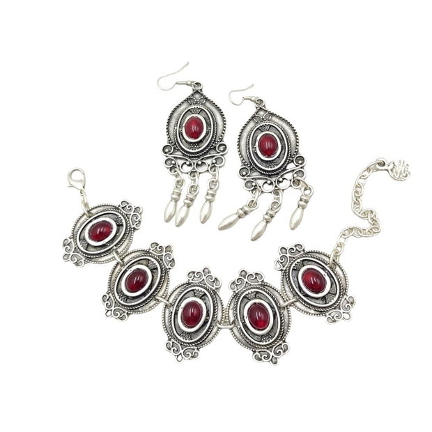 Set bratara si cercei zamac, Bcz003