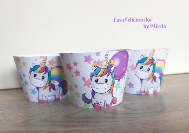 Învelitori brioșe Unicorn