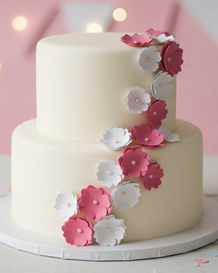 Set floricele decor tort