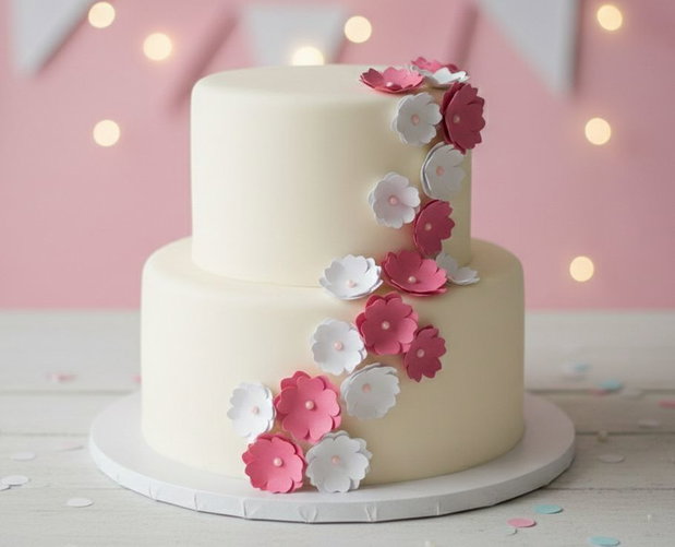 Set floricele decor tort