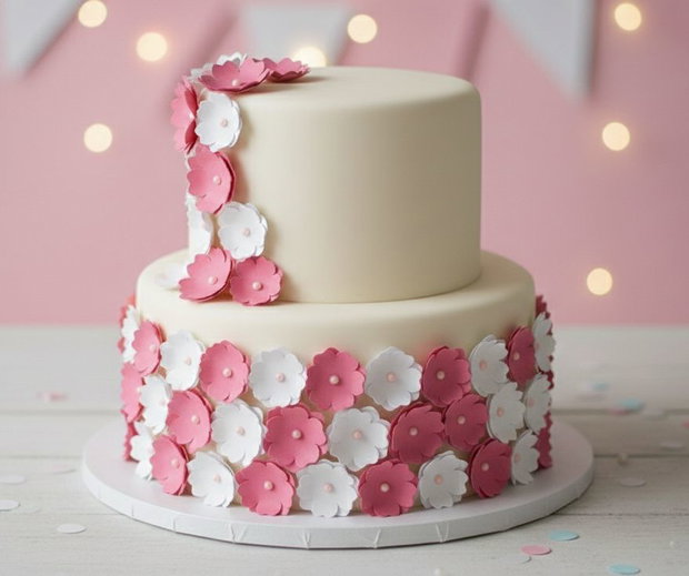 Set floricele decor tort