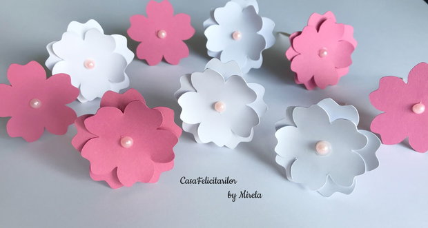 Set floricele decor tort
