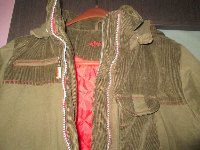 geaca kaki cu gluga  36/XS