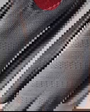 Rochie din tricot gri