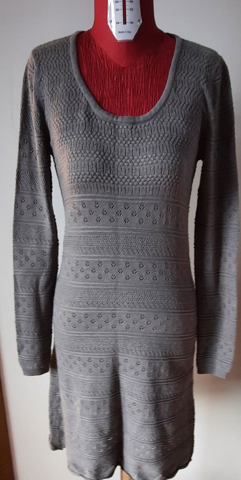 Rochie din tricot gri