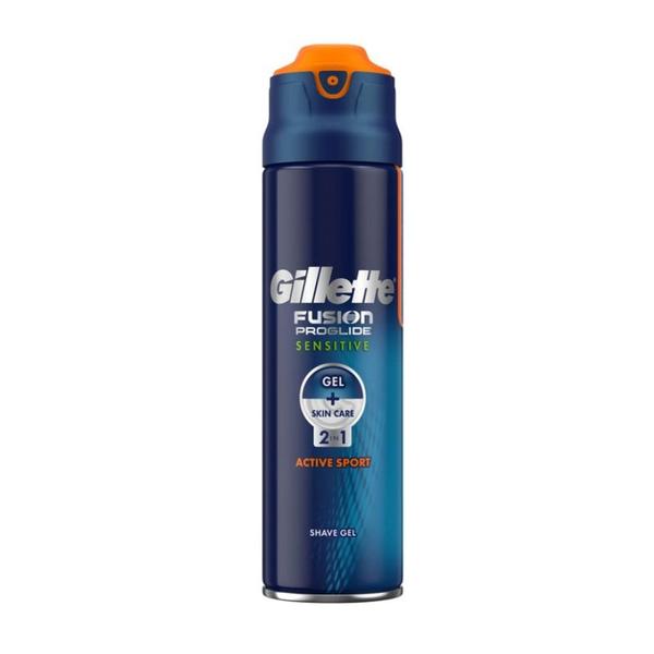 Gel de Ras pentru Piele Sensibila - Gillette Fusion Proglide 2in1 Sensitive, 200 ml
